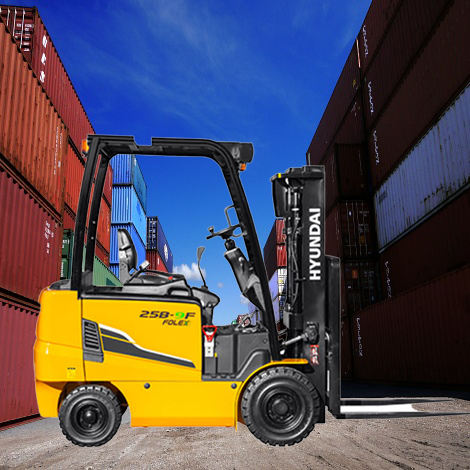 현대 2.5톤 전동 좌식 지게차 25B-9F