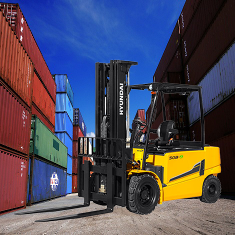 현대 4.5톤 전동 좌식 지게차 45B-9