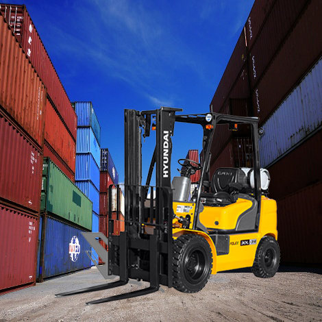 현대 3.3톤 LPG 엔진 좌식 지게차 33L-7A