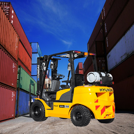 현대 3.3톤 LPG 엔진 좌식 지게차 33L-7A