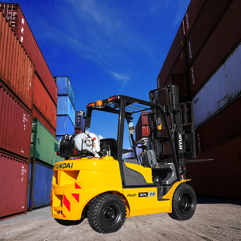 현대 3.3톤 LPG 엔진 좌식 지게차 33L-7A