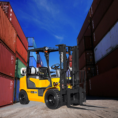 현대 3.3톤 LPG 엔진 좌식 지게차 33L-7A