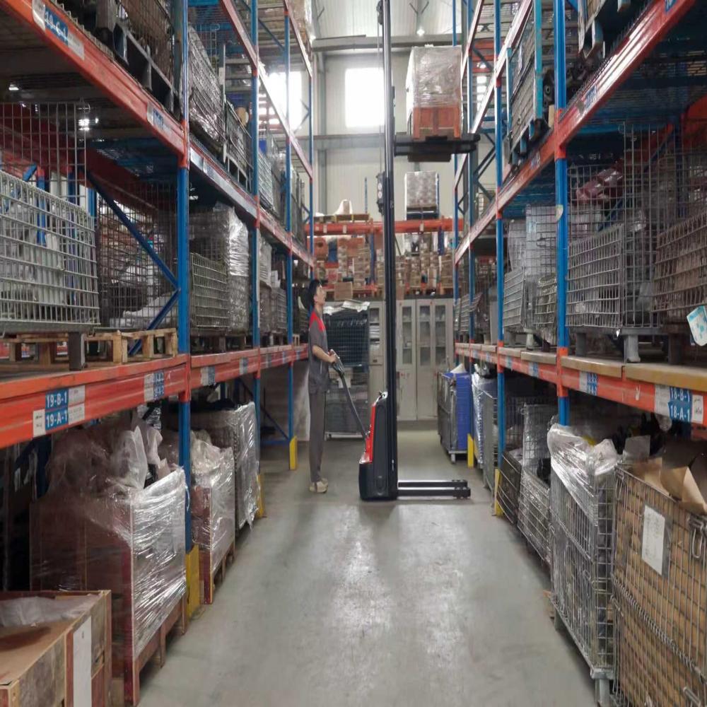 EP 1.2톤 전동 보행식 스태커 ESA121-D 스트래드 버전 고급형